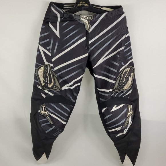 MSR Racing Axis Motocross Pants Black Striped Men's size 32 - Picture 1 of 3